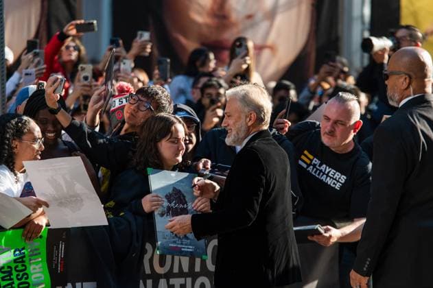 September 8, 2025, Toronto, On, Canada: Christoph Waltz greets fans at the premiere of Frankenstein at the Toronto International Film Festival in Toronto, Monday, Sept. 8, 2025. Toronto Canada  - ZUMAc35_ 20250908_zaf_c35_144 Copyright: xLauraxProctorx