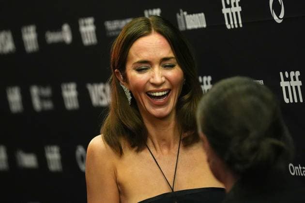 2025 Toronto International Film Festival - The Smashing Machine TORONTO, CANADA - SEPTEMBER 8 : Emily Blunt attends the premiere of ‘The Smashing Machine’ during the 2025 Toronto International Film Festival at Princess of Wales Theatre in Toronto, Ontario, Canada on September 8, 2025. Mert Alper Dervis Anadolu Ontario Canada. Editorial use only. Please get in touch for any other usage.  Copyright: x2025xAnadoluxMertxAlperxDervisx