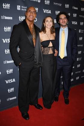 TORONTO, CA - SEPTEMBER 8: Dwayne Johnson, Emily Blunt and Benny Safdie at the 50th Toronto International Film Festival screening of The Smashing Machine on September 8, 2025 at The Princess Of Wales Theater in Toronto, Canada. Copyright: xMediaPunchx