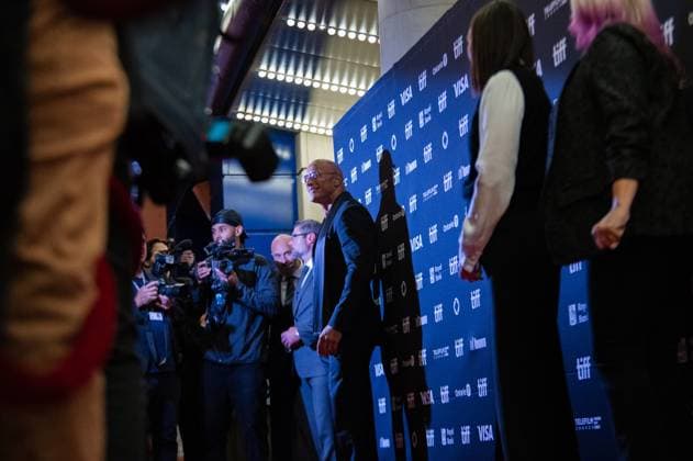 September 8, 2025, Toronto, On, Canada: Dwayne Johnson arrives on the red carpet for öÄuThe Smashing MachineöÄÃ¹ at the Toronto International Film Festival in Toronto, Monday, Sept. 8, 2025. Toronto Canada  - ZUMAc35_ 20250908_zaf_c35_188 Copyright: xLauraxProctorx
