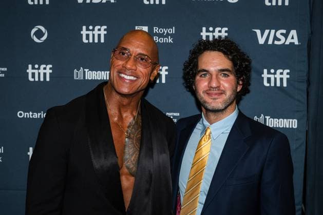 September 8, 2025, Toronto, On, Canada: Dwayne Johnson, left, and Benny Safdie arrive on the red carpet for öÄuThe Smashing MachineöÄÃ¹ at the Toronto International Film Festival in Toronto, Monday, Sept. 8, 2025. Toronto Canada  - ZUMAc35_ 20250908_zaf_c35_195 Copyright: xLauraxProctorx