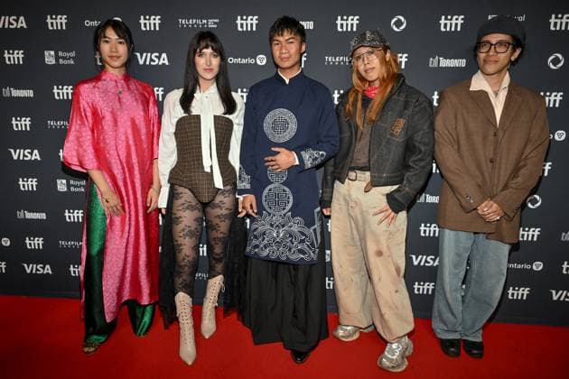 Toronto Dust To Dreams Screening Solara Thanh-Binh Dang, Nic Altobelli, Andy Le, Veron Xio, Guest attending the screening of the movie Dust To Dreams ahead of Toronto International Film Festival (TIFF) in Toronto, Canada on September 8, 2025. Photo by Julien Reynaud APS-Medias ABACAPRESS.COM Toronto Canada  Copyright: xReynaudxJulien APS-Medias ABACAx