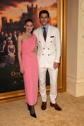 Downton Abbey: The Grand Finale New York Premiere in New York, USA - 08 Sep 2025 (L-R) Olivia Palermo and Johannes Huebl attend Downton Abbey: The Grand Finale New York Premiere at Jazz at Lincoln Center. New York United States Copyright: xRonxAdarx xSOPAxImagesx _radar_downtonabbey_20250908_00680