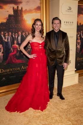 Downton Abbey: The Grand Finale New York Premiere in New York, USA - 08 Sep 2025 (L-R) Jessica Blair Herman and Allen Leech attend Downton Abbey: The Grand Finale New York Premiere at Jazz at Lincoln Center. New York United States Copyright: xRonxAdarx xSOPAxImagesx _radar_downtonabbey_20250908_01230