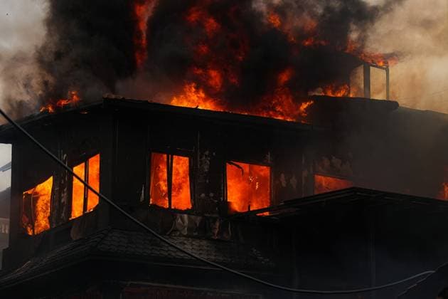 September 9, 2025, Bhaktapur, Bagmati, Nepal: Protesters set fire to the residence of former Prime Minister K. P. Sharma Oli in Balkot during the second day of the Gen Z demonstrations in Kathmandu. What began as an anti-corruption movement has escalated into widespread unrest, with government buildings and political leadersÃ¢â‚¬â ¢ properties becoming major targets. Bhaktapur Nepal - ZUMAm204 20250909_zip_m204_008 Copyright: xAmitxMachamasix