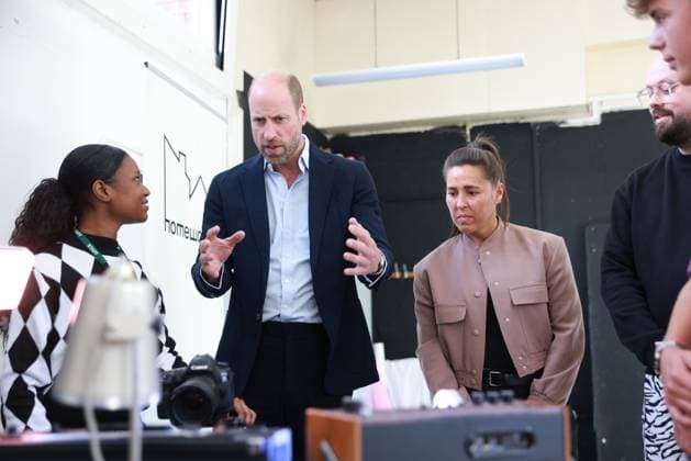 HRH William Prince of Wales NMA ROTA The Prince of Wales visits l Skills, a youth organisation in Lambeth, who have received funding from the Homewards Fund to expand their services for young people in the local area. The Homewards Fund aims to support the delivery of work in the six Homewards flagship locations and offers up to Â£500,000 of flexible seed funding in each location. Spiral Skills was founded in 2015 and works with local schools, youth organisations, and authorities to provide early intervention, holistic support, employability skills, and access to employment and services for undeserved 14 25-year-olds. The organisation provides a range of services including career coaching, employment opportunities and workshops to  Copyright: xIanxVoglerx xAvalonx 1035526492