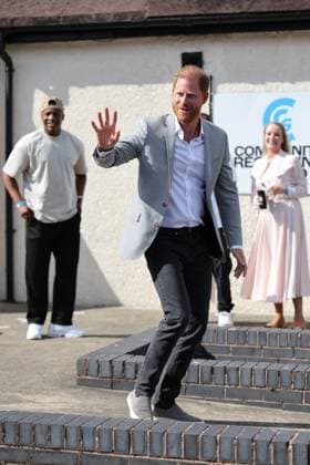 . 09 09 2025. Nottingham , United Kingdom. Prince Harry, the Duke of Sussex, leaving the Community Recording Studio in Nottingham, on day two of his visit to the United Kingdom.  xStephenxLockx xi-Imagesx IIM-26207-0037
