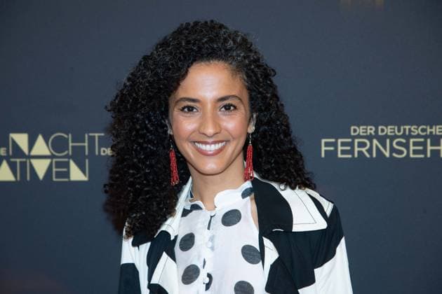 Siham EL MAIMOUNI, Journalist, Red Carpet, Red Carpet Show, Arrival, German Television Award Ceremony, The Night of the Creatives The German Television Award 2025, German Television Award 2025 at Flora Koeln, on 09 09 2025