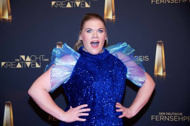 Gisa FLAKE, Actress, Red Carpet, Red Carpet Show, Arrival, Arrival, German Television Award Ceremony, The Night of the Creatives The German Television Award 2025, German Television Award 2025 at Flora Cologne, on 09 09 2025
