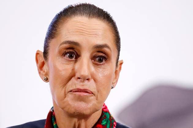Mexico™s President Claudia Sheinbaum Holds Press Conference For Security Report Mexican President Claudia Sheinbaum Pardo speaks during a press conference about the monthly security report at the National Palace. on September 9, 2025, in Mexico City, Mexico. (Photo by Luis Barron Eyepix Group) Copyright: xLuisxBarronx xEyepixxGroupx LB_09092025_169140