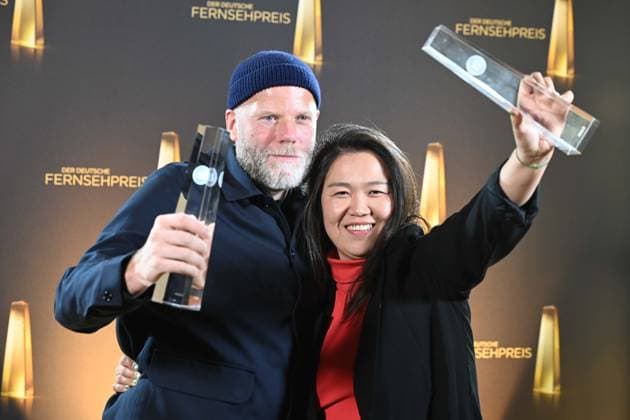 Tim Kuhn, Jieun Yi for KRANK Berlin for Die Anstalt Freunde des Patriarchats Award Winner Best Camera Fiction German Television Award Ceremony, The Night of Creatives The German Television Award 2025, German Television Award 2025 at the Flora Cologne, on 09 09 2025