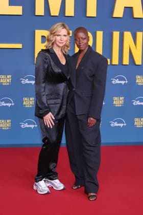 08 09 2025, Veronica Ferres and Florence Kasumba at the premiere of Call My Agent Berlin, Colosseum Kino, Berlin, Berlin