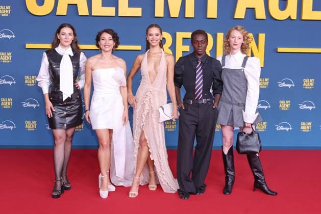 08 09 2025, Janina Elkin, Taynara Wolf, Benny O Arthur and Dana Herfurth at the premiere of Call My Agent Berlin, Colosseum Kino, Berlin, Berlin