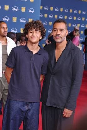 08 09 2025 Michael Klammer and son Leonard Stettnisch at the premiere of Call My Agent Berlin, Colosseum Kino, Berlin, Berlin