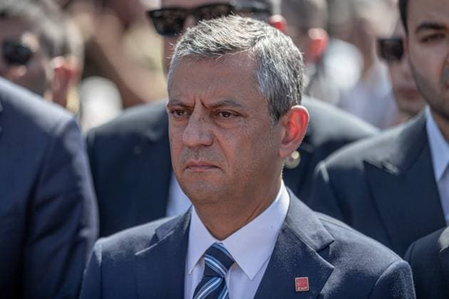 September 9, 2025, Stanbul, Turkey: CHP Chairman Özgür Özel during the event. The Istanbul 45th Civil Court of First Instance, in a decision taken on 2nd September, annulled the Republican People s Party (CHP) Istanbul 38th Ordinary Provincial Congress which was held on 8th October 2023. Subsequently, a trustee was appointed to the Istanbul Provincial Organisation, and former CHP Deputy Chairman Gürsel Tekin, was appointed as provincial chairman by court order, replacing the current provincial chairman Özgür Ã‡elik. The CHP laid a wreath at Taksim Square to mark the 102nd anniversary of its founding. CHP General Chairman Özgür Özel and the dismissed CHP Istanbul Provincial Chairman Özgür Ã‡elik attended the event, where it was st - ZUMAs197 20250909_aaa_s197_064 Copyright: xTunahanxTurhanx