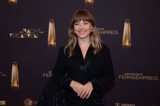 Elsa van DAMKE, Red Carpet, Red Carpet Show, Arrival, arrival, German Television Award Ceremony, The Night of the Creatives The German Television Award 2025, German Television Award 2025 at Flora Koeln, on 09 09 2025
