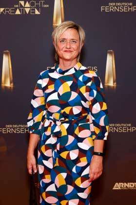 WDR Editor-in-Chief Ellen Ehni on the red carpet at the Night of the Creatives 2025 The Night of the Creatives on the eve of the German Television Awards presents television awards to people behind the camera every year Cologne, 09 09 2025 NRW Germany Copyright: xChristophxHardtx