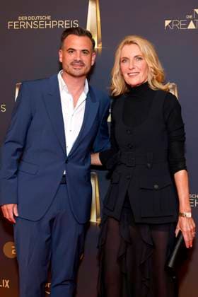Film producer Christoph Pellander Degeto and actress Maria Furtwängler on the red carpet at the Night of the Creatives 2025 Every year, the Night of the Creatives on the eve of the German Television Awards presents television awards to people behind the camera Cologne, 09 09 2025 NRW Germany Copyright: xChristophxHardtx