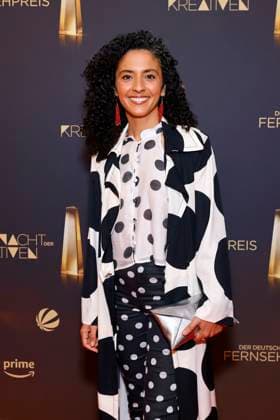 Presenter Siham El Maimouni on the red carpet at the Night of the Creatives 2025 Every year, the Night of the Creatives on the eve of the German Television Awards presents television awards to people behind the camera Cologne, 09 09 2025 NRW Germany Copyright: xChristophxHardtx