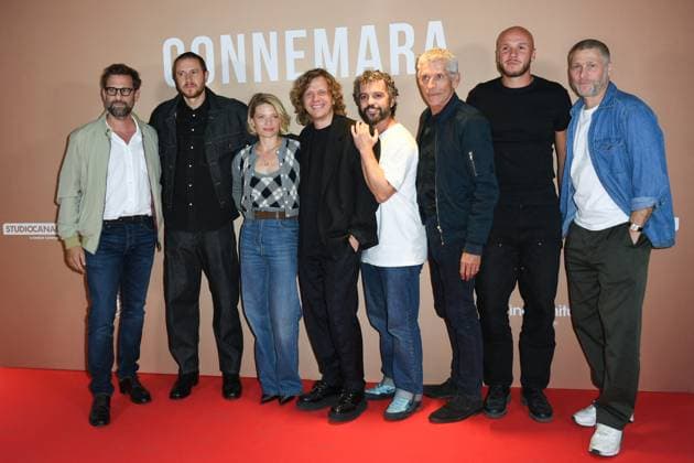 Connemara Premiere Nicolas Mathieu, Bastien Bouillon, Melanie Thierry, Alex Lutz, Bruno Sanches, Jacques Gamblin, Alexandre Auvergne and guest attending the Connemara Premiere at the Pathe Wepler in Paris, France on September 09, 2025. Photo by Aurore Marechal ABACAPRESS.COM Paris France  Copyright: xMarechalxAurore ABACAx
