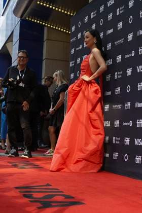 September 9, 2025, Toronto, Ontario, Canada: Fala Chen attends the red carpet for the Ã¢â‚¬ËœBallad of a Small PlayerÃ¢â‚¬â ¢ premiere during the 2025 Toronto International Film Festival at The Princess of Wales Theatre. on September 9, 2025 in Toronto, Canada. Toronto Canada - ZUMAe321 20250909_zea_e321_124 Copyright: xLeonardoxRamirezx