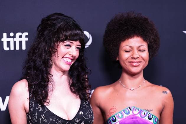 2025 Toronto International Film Festival - Swiped TORONTO, CANADA - SEPTEMBER 9 : Mary Neely (L) and Myha’la (R) attend the premiere of ‘Swiped’ during the 2025 Toronto International Film Festival at Roy Thomson Hall in Toronto, Ontario, Canada on September 9, 2025. Mert Alper Dervis Anadolu Ontario Canada. Editorial use only. Please get in touch for any other usage.  Copyright: x2025xAnadoluxMertxAlperxDervisx