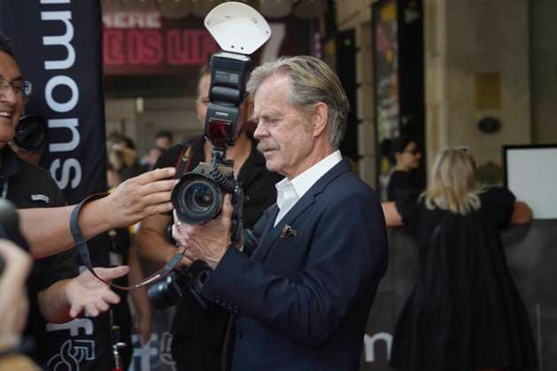 2025 Toronto International Film Festival - ˜Train Dreams™ Premiere William H. Macy holds a camera during the red carpet for the ˜Train Dreams™ premiere during the 2025 Toronto International Film Festival at Royal Alexandra Theatre. on September 9, 2025 in Toronto, Canada. (Photo by Leonardo Ramirez Eyepix Group) Copyright: xLeonardoxRamirez xEyepixxGroupx LR_09092025_169485