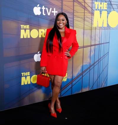 Sherri Shepherd arrives on the red carpet at the season four premiere of the Apple TV+ series The Morning Show at The Museum of Modern Art on Tuesday, September 9, 2025 in New York City. The fourth season of the critically acclaimed drama debuts globally on Apple TV+ on Wednesday, September 17, 2025.  NYP20250909155 JOHNxANGELILLO