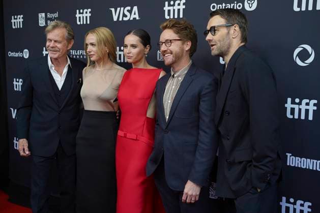 September 9, 2025, Toronto, Ontario, Canada: (L-R) William H. Macy, Kerry Condon, Felicity Jones, Clint Bentley and Joel Edgerton attend the red carpet for the Ã¢â‚¬ËœTrain DreamsÃ¢â‚¬â ¢ premiere during the 2025 Toronto International Film Festival at Royal Alexandra Theatre. on September 9, 2025 in Toronto, Canada. Toronto Canada - ZUMAe321 20250909_zea_e321_248 Copyright: xLeonardoxRamirezx