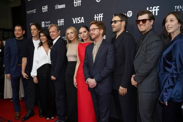 September 9, 2025, Toronto, Ontario, Canada: (L-R) William H. Macy, Kerry Condon, Felicity Jones, Clint Bentley and Joel Edgerton attend the red carpet for the Ã¢â‚¬ËœTrain DreamsÃ¢â‚¬â ¢ premiere during the 2025 Toronto International Film Festival at Royal Alexandra Theatre. on September 9, 2025 in Toronto, Canada. Toronto Canada - ZUMAe321 20250909_zea_e321_269 Copyright: xLeonardoxRamirezx
