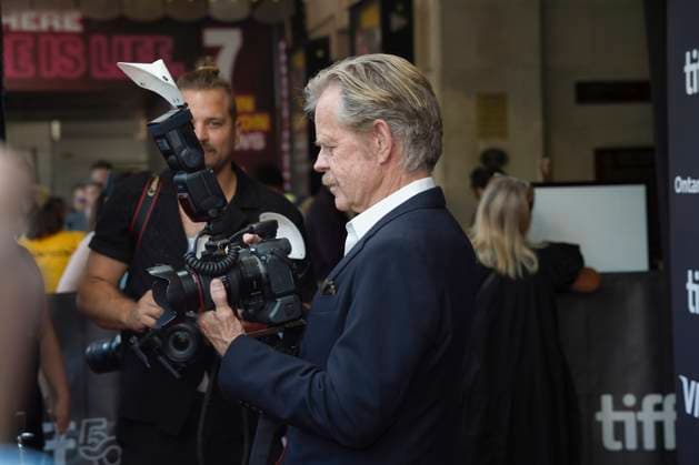 September 9, 2025, Toronto, Ontario, Canada: William H. Macy holds a camera during the red carpet for the Ã¢â‚¬ËœTrain DreamsÃ¢â‚¬â ¢ premiere during the 2025 Toronto International Film Festival at Royal Alexandra Theatre. on September 9, 2025 in Toronto, Canada. Toronto Canada - ZUMAe321 20250909_zea_e321_310 Copyright: xLeonardoxRamirezx