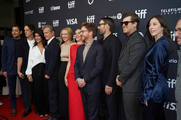 September 9, 2025, Toronto, Ontario, Canada: (L-R) William H. Macy, Kerry Condon, Felicity Jones, Clint Bentley and Joel Edgerton attend the red carpet for the Ã¢â‚¬ËœTrain DreamsÃ¢â‚¬â ¢ premiere during the 2025 Toronto International Film Festival at Royal Alexandra Theatre. on September 9, 2025 in Toronto, Canada. Toronto Canada - ZUMAe321 20250909_zea_e321_188 Copyright: xLeonardoxRamirezx