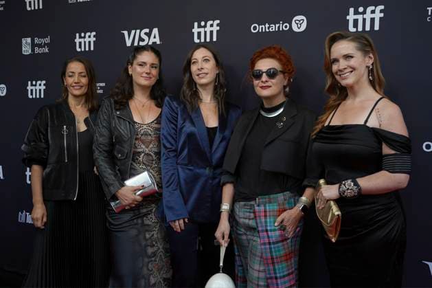 September 9, 2025, Toronto, Ontario, Canada: (L-R) Melisa Jusufi, Alexandra Schaller, Ashley Schlaifer, Malgosia Turzanska and Kaleena Jordan attend the red carpet for the Ã¢â‚¬ËœTrain DreamsÃ¢â‚¬â ¢ premiere during the 2025 Toronto International Film Festival at Royal Alexandra Theatre. on September 9, 2025 in Toronto, Canada. Toronto Canada - ZUMAe321 20250909_zea_e321_204 Copyright: xLeonardoxRamirezx