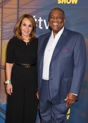NEW YORK, NY - SEPTEMBER 9: Rosanna Scotto and Curt Menefee at the season four red carpet premiere of Apple TV+ The Morning Show on September 9, 2025 at The Museum of Modern Art in New York City. Copyright: xMediaPunchx