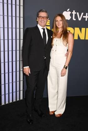 NEW YORK, NY - SEPTEMBER 9: Jon Hamm and Anna Osceola at the season four red carpet premiere of Apple TV+ The Morning Show on September 9, 2025 at The Museum of Modern Art in New York City. Copyright: xMediaPunchx