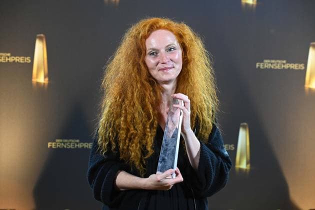 Martina Eisenreich for Herrhausen Der Herr des Geldes Award Winner Best Music Fiction, German Television Award Ceremony, The Night of the Creatives The German Television Award 2025, German Television Award 2025 in the Flora Cologne, on 09 09 2025