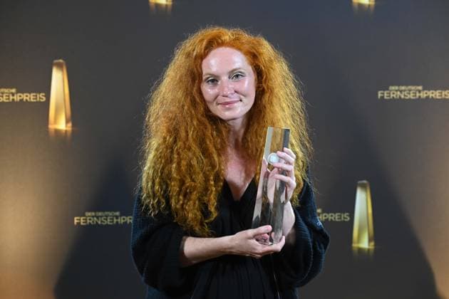 Martina Eisenreich for Herrhausen Der Herr des Geldes Award Winner Best Music Fiction, German Television Award Ceremony, The Night of the Creatives The German Television Award 2025, German Television Award 2025 in the Flora Cologne, on 09 09 2025