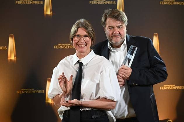 Anke Winckler Costume , Julian Augustin Set design for Ich bin Dagobert Award Winner Best Set Fiction, German Television Award Ceremony, The Night of the Creatives The German Television Award 2025, German Television Award 2025 in the Flora Cologne, on 09 09 2025