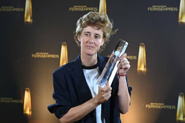 Pia STRIETMANN , Director, for Herrhausen Der Herr des Geldes Award Winner Best Director Fiction, German Television Award Ceremony, The Night of the Creatives The German Television Award 2025, German Television Award 2025 in the Flora Cologne, on 09 09 2025