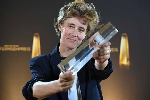Pia STRIETMANN , Director, for Herrhausen Der Herr des Geldes Award Winner Best Director Fiction, German Television Award Ceremony, The Night of the Creatives The German Television Award 2025, German Television Award 2025 in the Flora Cologne, on 09 09 2025