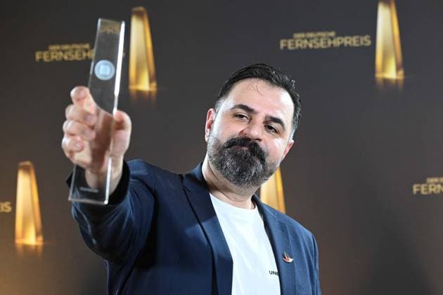 Bilal BahadÄ±r for Uncivilized Award Winner Best Book Fiction, German Television Award Ceremony, The Night of the Creatives The German Television Award 2025, German Television Award 2025 in the Flora Cologne, on 09 09 2025