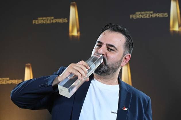 Bilal BahadÄ±r for Uncivilized Award Winner Best Book Fiction, German Television Award Ceremony, The Night of the Creatives The German Television Award 2025, German Television Award 2025 in the Flora Cologne, on 09 09 2025