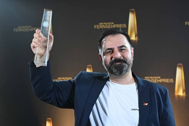Bilal BahadÄ±r for Uncivilized Award Winner Best Book Fiction, German Television Award Ceremony, The Night of the Creatives The German Television Award 2025, German Television Award 2025 in the Flora Cologne, on 09 09 2025