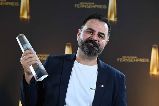 Bilal BahadÄ±r for Uncivilized Award Winner Best Book Fiction, German Television Award Ceremony, The Night of the Creatives The German Television Award 2025, German Television Award 2025 in the Flora Cologne, on 09 09 2025