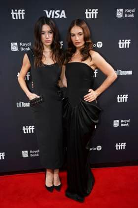 2025 Toronto International Film Festival - ˜Swiped™ Premiere (L-R) Gala Gordon and Lily James attend the red carpet for the ˜Swiped™ premiere during the 2025 Toronto International Film Festival at Roy Thomson Hall. on September 9, 2025 in Toronto, Canada. (Photo by Leonardo Ramirez Eyepix Group) Copyright: xLeonardoxRamirez xEyepixxGroupx LR_09092025_169524