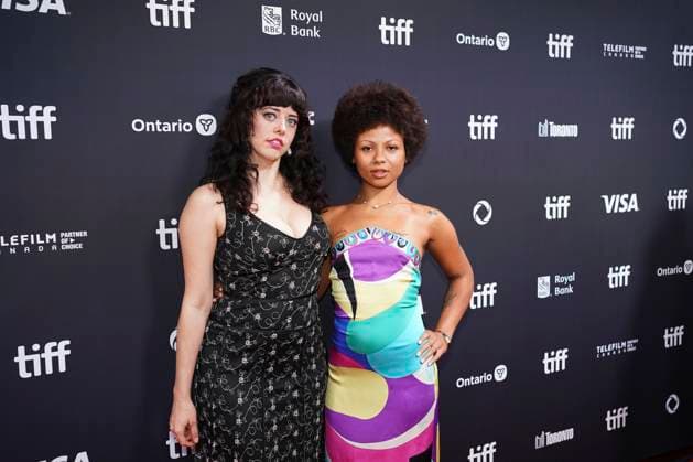 September 9, 2025, Toronto, Ontario, Canada: (L-R) Mary Neely and Myha la Herrold attend the red carpet for the Ã¢â‚¬ËœSwipedÃ¢â‚¬â ¢ premiere during the 2025 Toronto International Film Festival at Roy Thomson Hall. on September 9, 2025 in Toronto, Canada. Toronto Canada - ZUMAe321 20250909_zea_e321_405 Copyright: xLeonardoxRamirezx