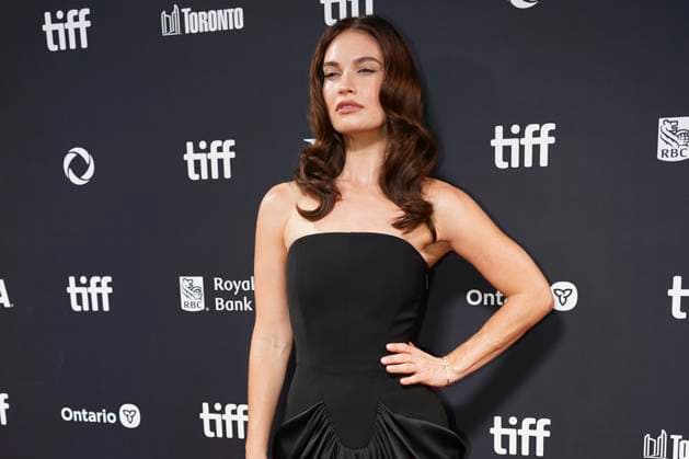September 9, 2025, Toronto, Ontario, Canada: Lily James attends the red carpet for the Ã¢â‚¬ËœSwipedÃ¢â‚¬â ¢ premiere during the 2025 Toronto International Film Festival at Roy Thomson Hall. on September 9, 2025 in Toronto, Canada. Toronto Canada - ZUMAe321 20250909_zea_e321_455 Copyright: xLeonardoxRamirezx