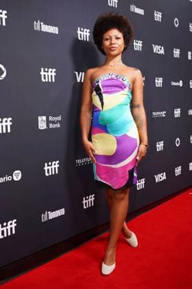 September 9, 2025, Toronto, Ontario, Canada: Myha la Herrold attends the red carpet for the Ã¢â‚¬ËœSwipedÃ¢â‚¬â ¢ premiere during the 2025 Toronto International Film Festival at Roy Thomson Hall. on September 9, 2025 in Toronto, Canada. Toronto Canada - ZUMAe321 20250909_zea_e321_445 Copyright: xLeonardoxRamirezx