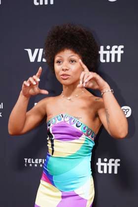 September 9, 2025, Toronto, Ontario, Canada: Myha la Herrold attends the red carpet for the Ã¢â‚¬ËœSwipedÃ¢â‚¬â ¢ premiere during the 2025 Toronto International Film Festival at Roy Thomson Hall. on September 9, 2025 in Toronto, Canada. Toronto Canada - ZUMAe321 20250909_zea_e321_426 Copyright: xLeonardoxRamirezx