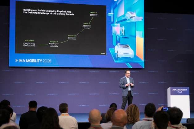 Ali Kani from NVIDIA gives presentation at IAA Mobility Summit Stage Ali Kani from NVIDIA gives presentation at IAA Mobility Summit Stage on the topic From cloud to car